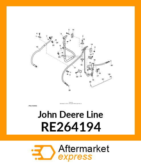 LINE, A/C REFRIGERANT RE264194