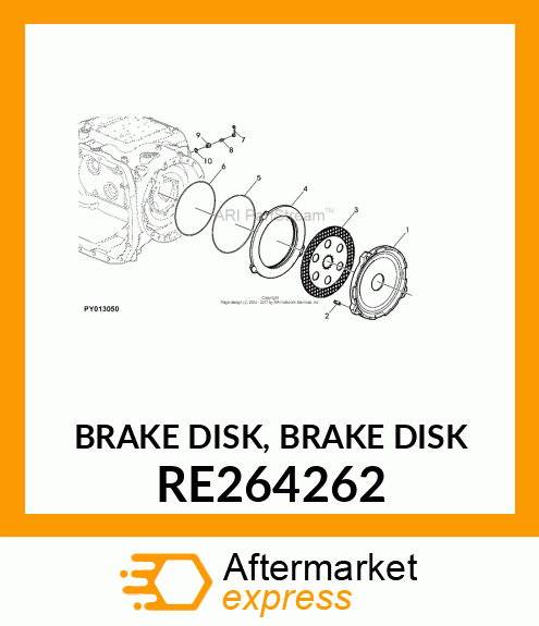 BRAKE DISK, BRAKE DISK RE264262