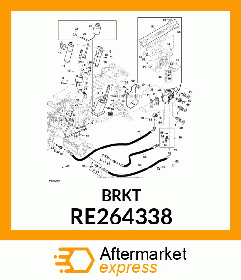 BRACKET, JOYSTICK MOUNTING ASSEMB RE264338