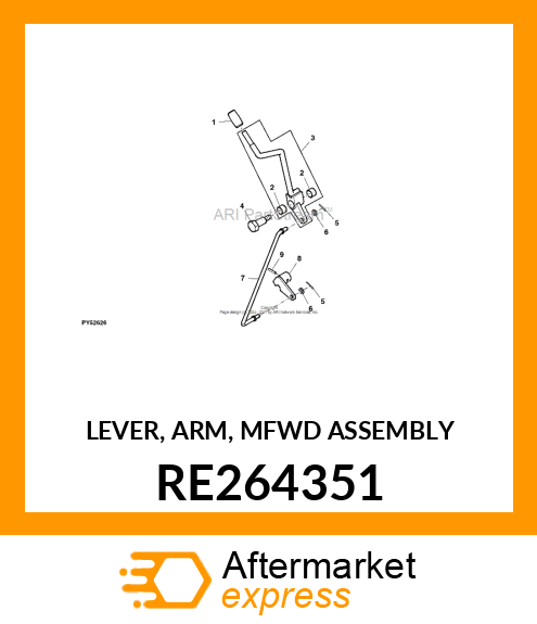 LEVER, ARM, MFWD ASSEMBLY RE264351