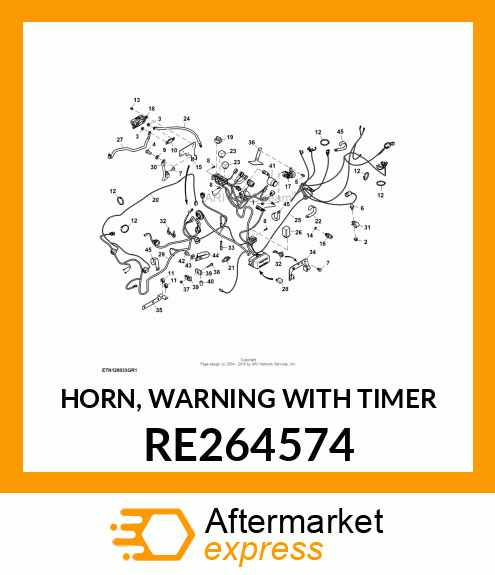 HORN, WARNING WITH TIMER RE264574