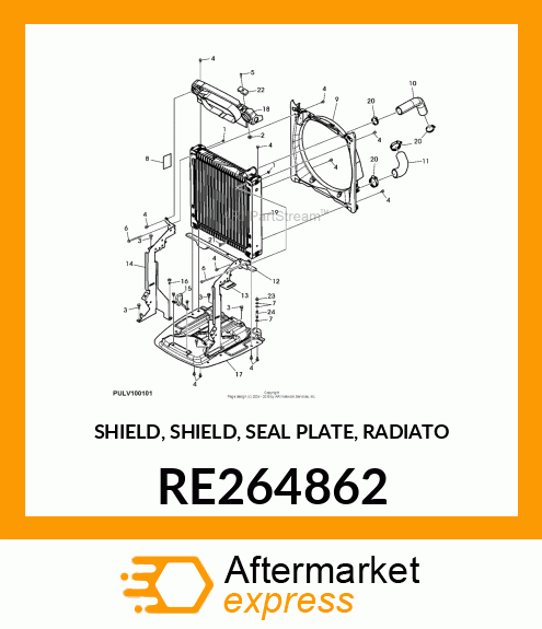 SHIELD, SHIELD, SEAL PLATE, RADIATO RE264862