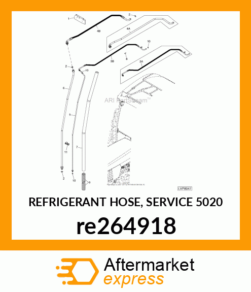 REFRIGERANT HOSE, SERVICE 5020 re264918