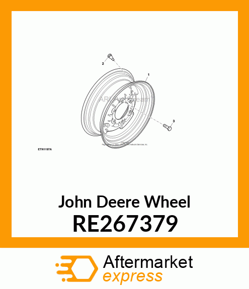 WHEEL,FRONT,STEEL DISK/16X5.50F/ RE267379