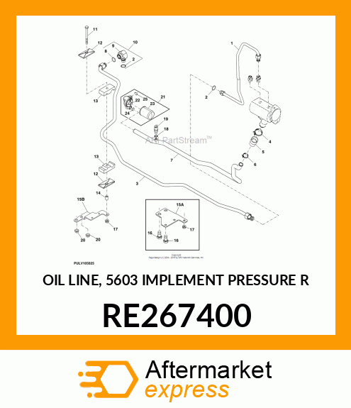 OIL LINE, 5603 IMPLEMENT PRESSURE R RE267400