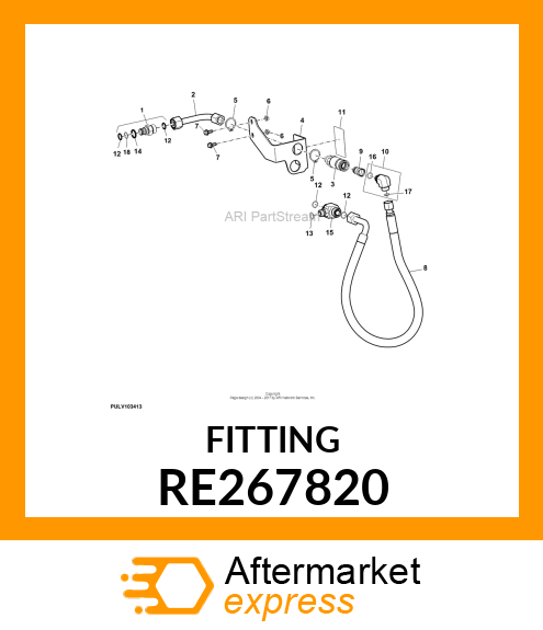 ADAPTER FITTING, POWER BEYOND PORT RE267820