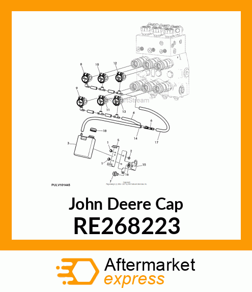 CAP, CAP, DUST 1R W/ DRAIN PORT RE268223