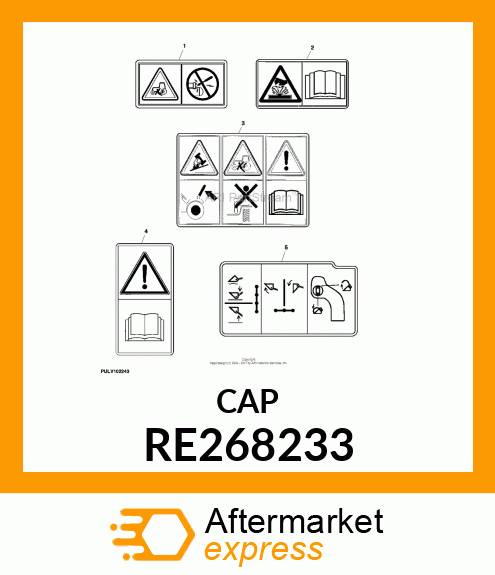 CAP, CAP, DUST 3R RE268233