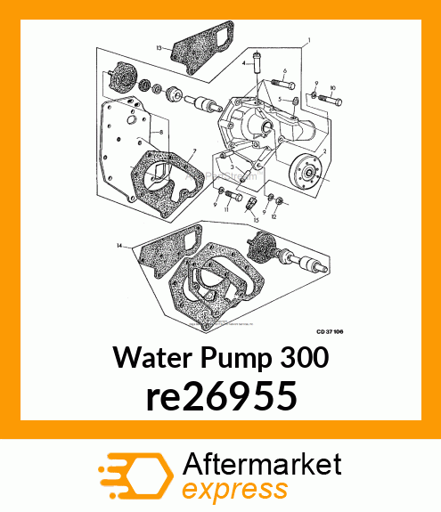 WATER PUMP re26955