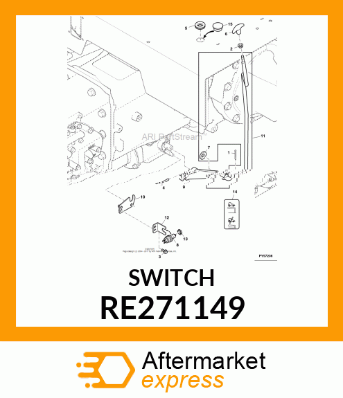 SWITCH, BRAKE LIGHT SWITCH RE271149