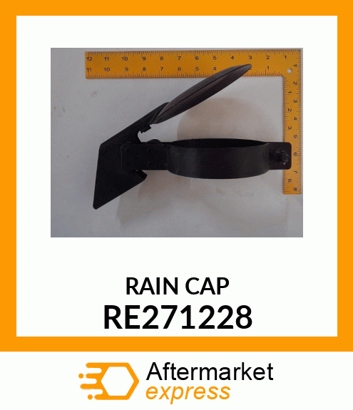 EXHAUST CAP, RAIN CAP, 114.3 MM OD RE271228