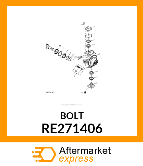 BOLT KIT, STEERING STOP CAPSCREW amp; RE271406