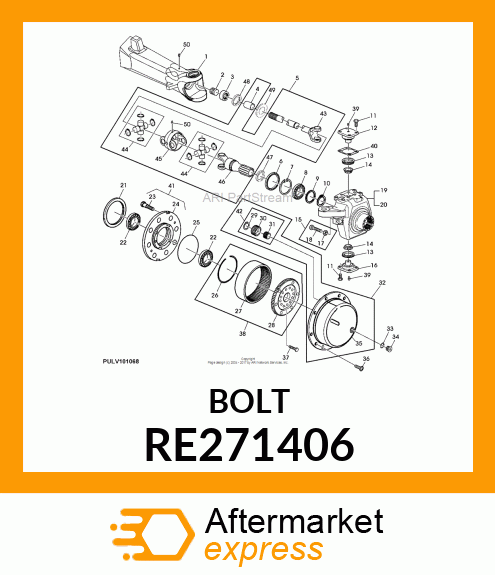 BOLT KIT, STEERING STOP CAPSCREW amp; RE271406