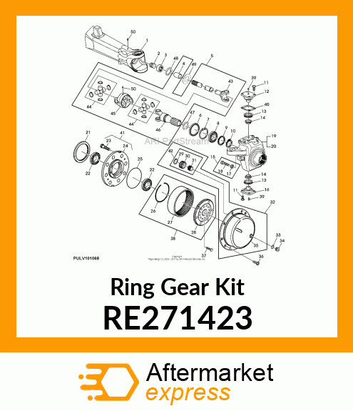 GEAR KIT, FINAL DRIVE RING GEAR RE271423