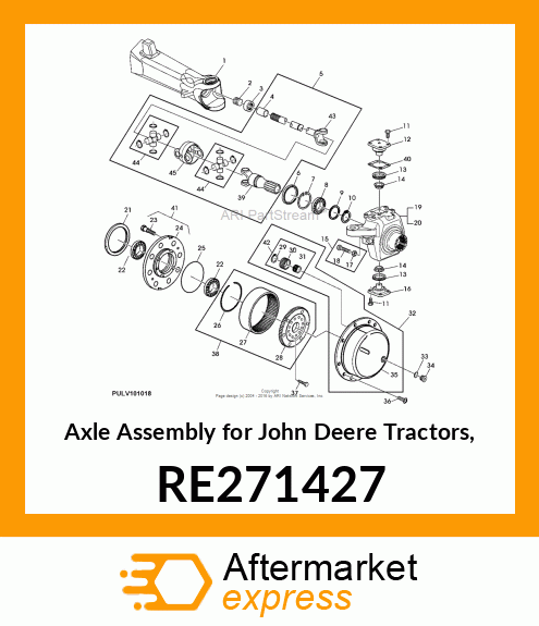 UNIVERSAL JOINT WITH SHAFT RE271427