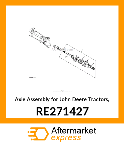 UNIVERSAL JOINT WITH SHAFT RE271427