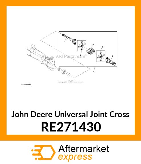 UNIVERSAL JOINT CROSS RE271430