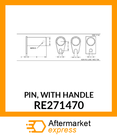 PIN, WITH HANDLE RE271470