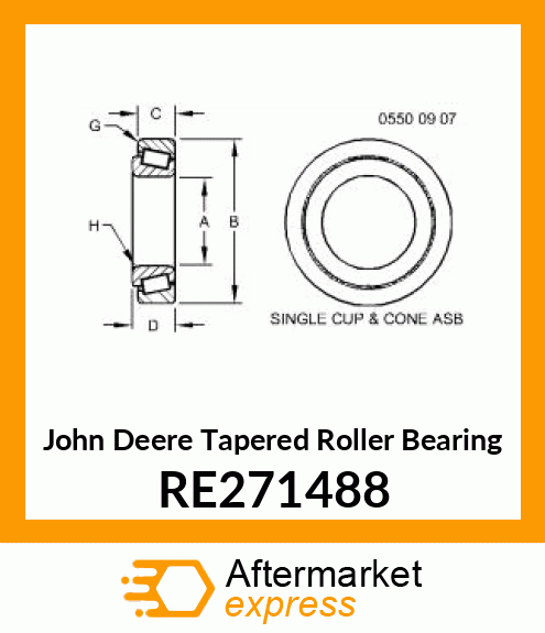 TAPERED ROLLER BEARING RE271488