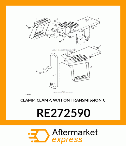 CLAMP, CLAMP, W/H ON TRANSMISSION C RE272590