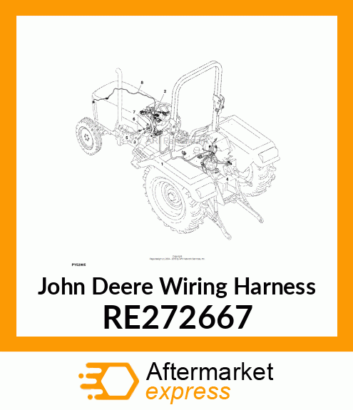 WIRING HARNESS, WIRING HARNESS, REA RE272667