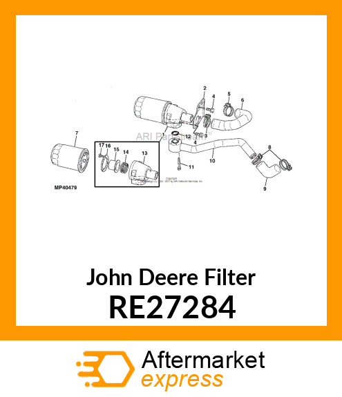 FILTER, ELEMENT, OIL RE27284