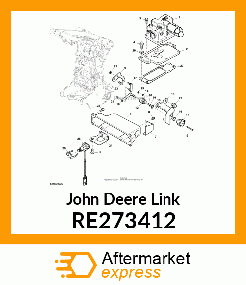 LINK, EH POSITION SENSOR LINK ASSEM RE273412