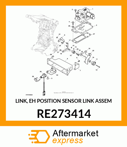 LINK, EH POSITION SENSOR LINK ASSEM RE273414