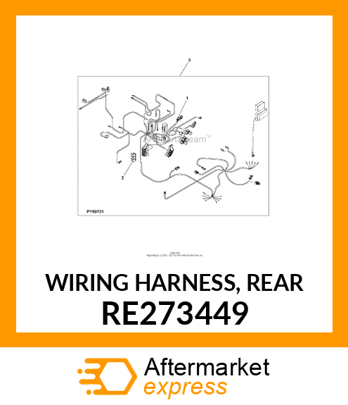 WIRING HARNESS, REAR RE273449