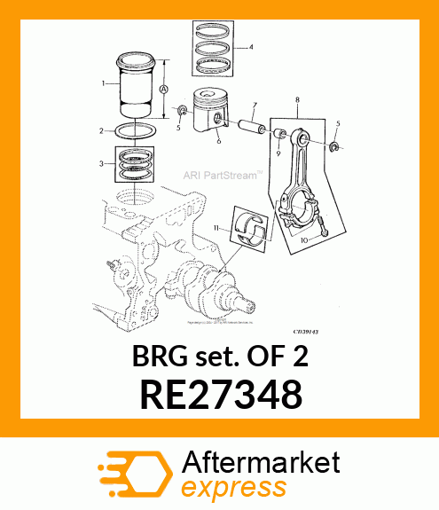 BEARING KIT RE27348