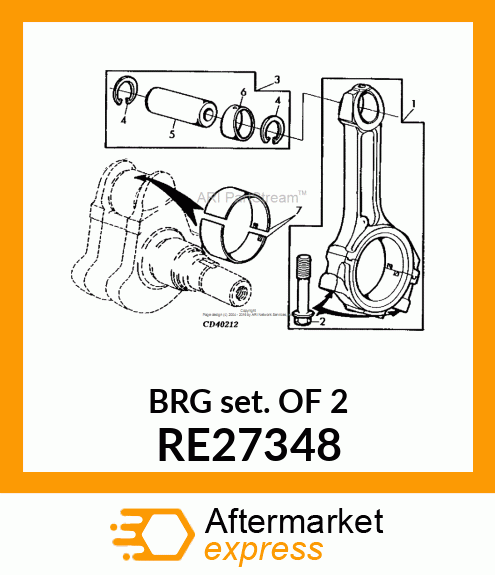 BEARING KIT RE27348