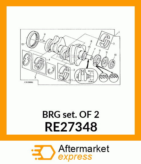 BEARING KIT RE27348