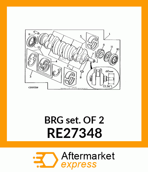 BEARING KIT RE27348