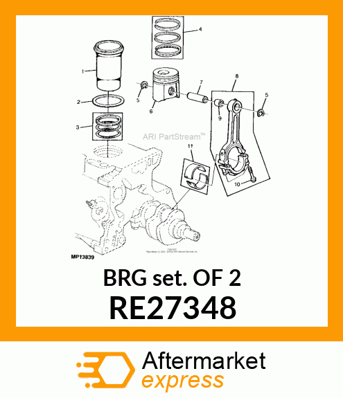 BEARING KIT RE27348