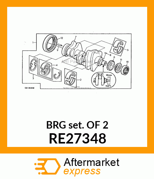 BEARING KIT RE27348