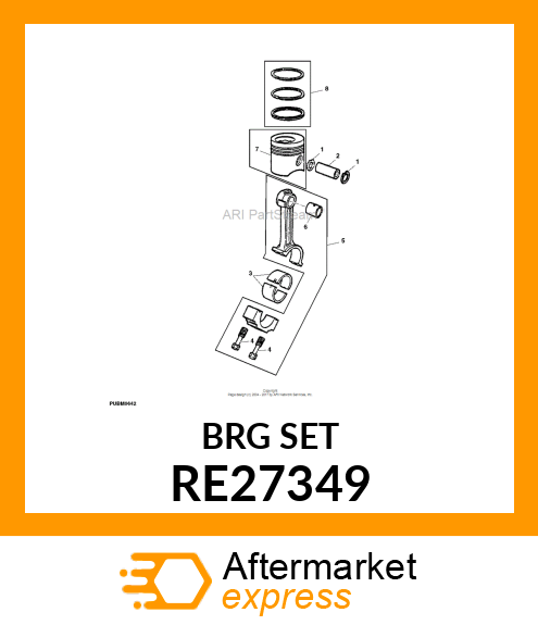 KIT,CONN,ROD BEARING .010 U.S. RE27349