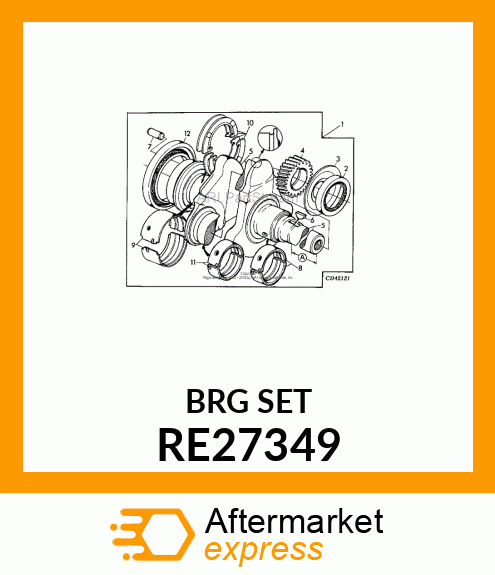 KIT,CONN,ROD BEARING .010 U.S. RE27349