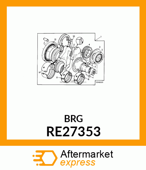 KIT,MAIN BEARING,.010 U.S. RE27353