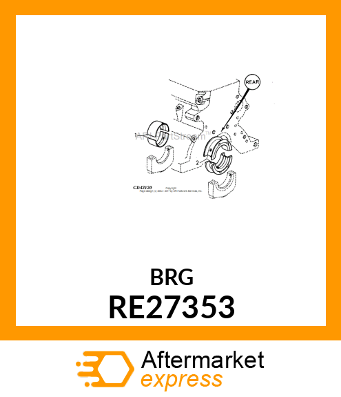 KIT,MAIN BEARING,.010 U.S. RE27353