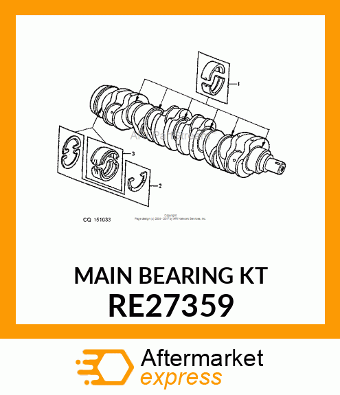 KIT, BEARING RE27359