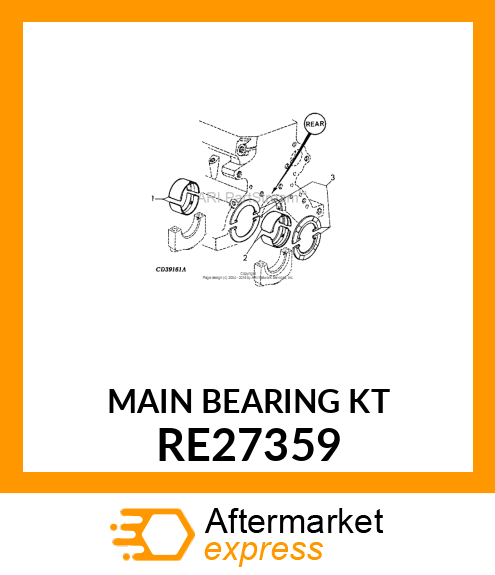 KIT, BEARING RE27359