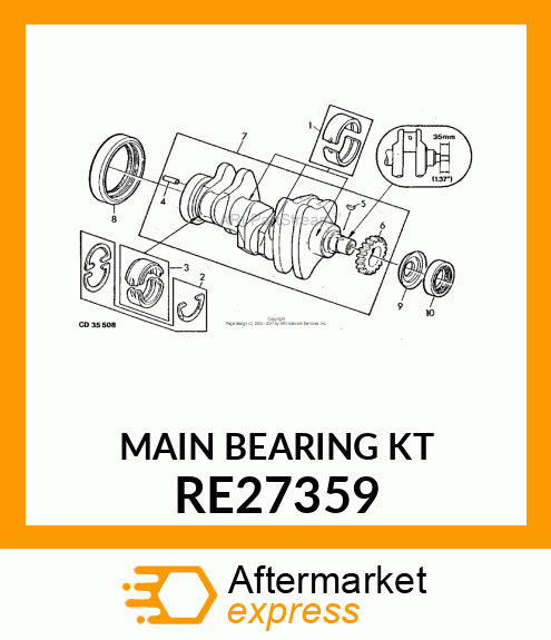 KIT, BEARING RE27359