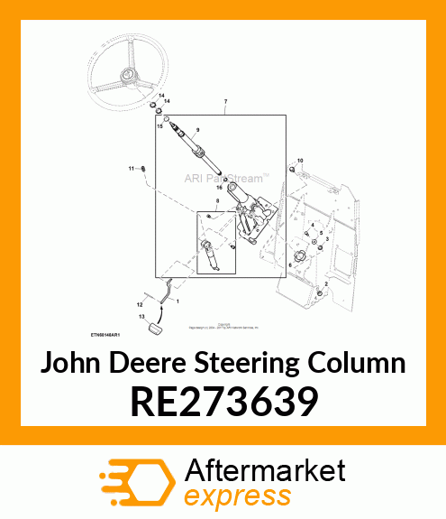 STEERING COLUMN, STEERING COLUMN, S RE273639