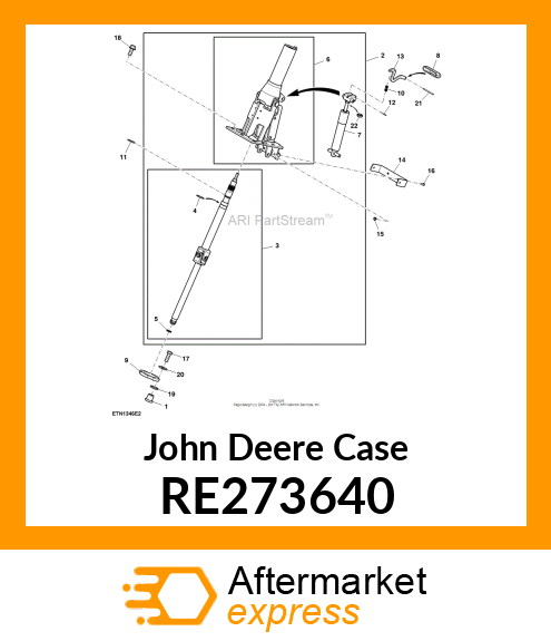 CASE, CASE, STEERING COLUMN 5030 ST RE273640