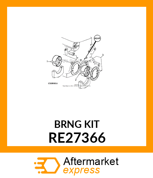 KIT, BEARING RE27366