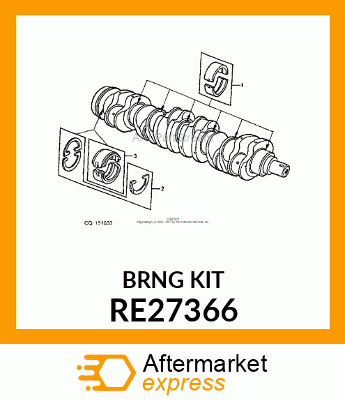 KIT, BEARING RE27366