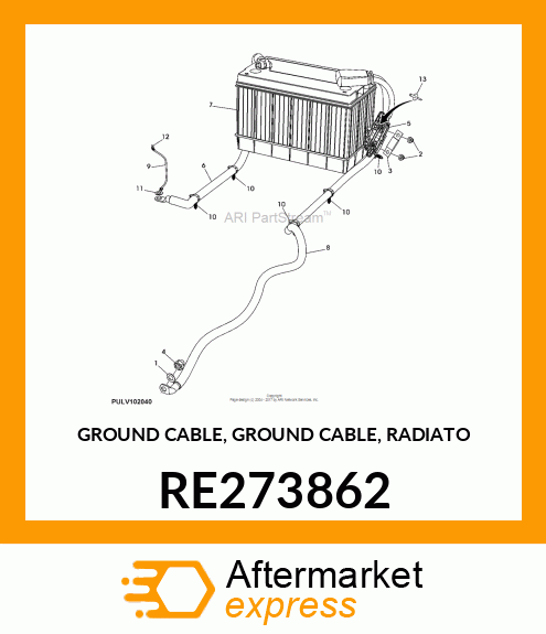 GROUND CABLE, GROUND CABLE, RADIATO RE273862