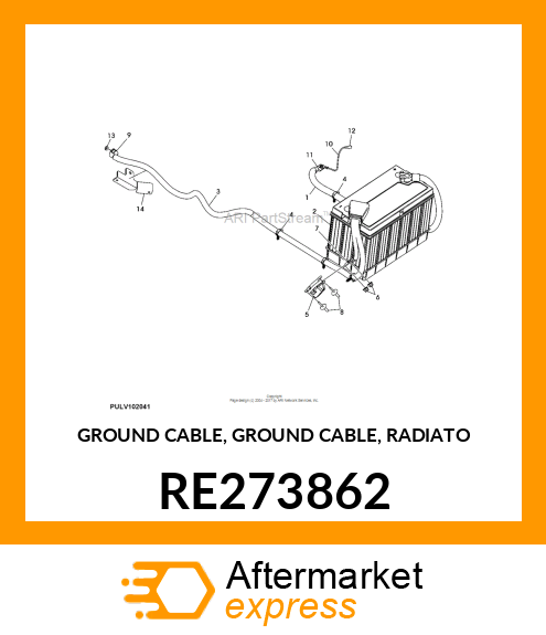 GROUND CABLE, GROUND CABLE, RADIATO RE273862