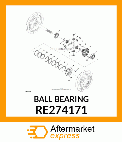 BALL BEARING RE274171