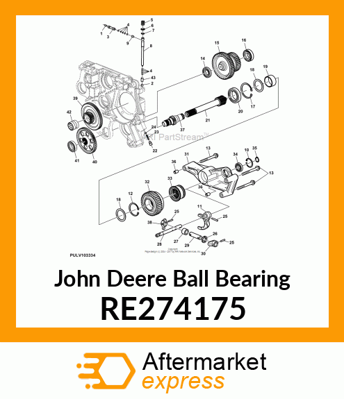 BALL BEARING, BALL BEARING RE274175